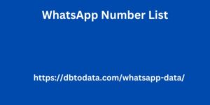 Whatsapp Number Data