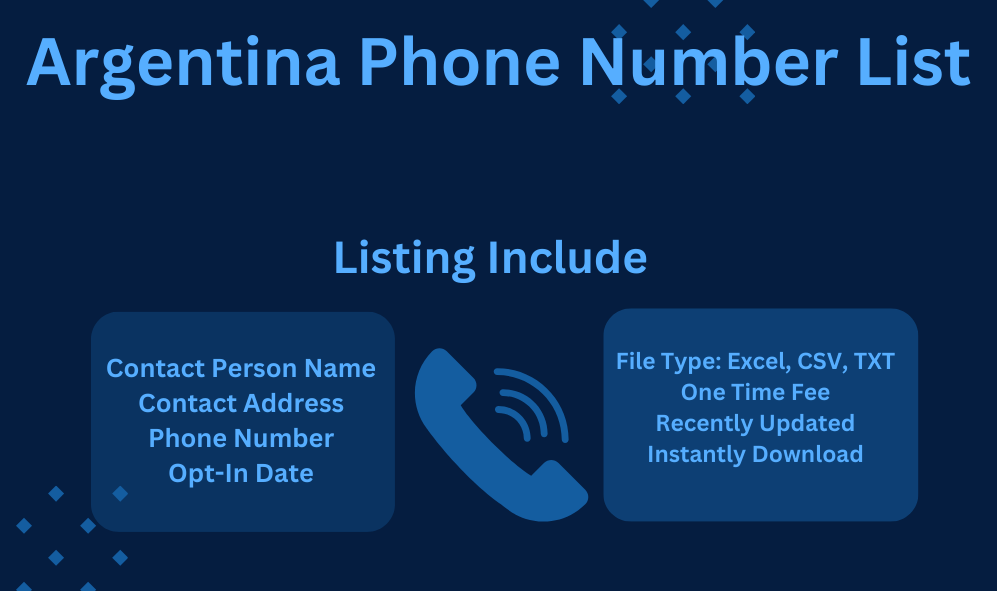 Argentina phone number list