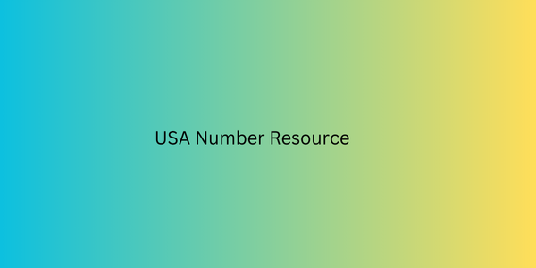 USA Number Resource​