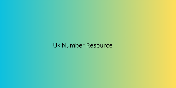 Uk Number Resource