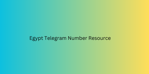 Egypt Telegram Number Resource