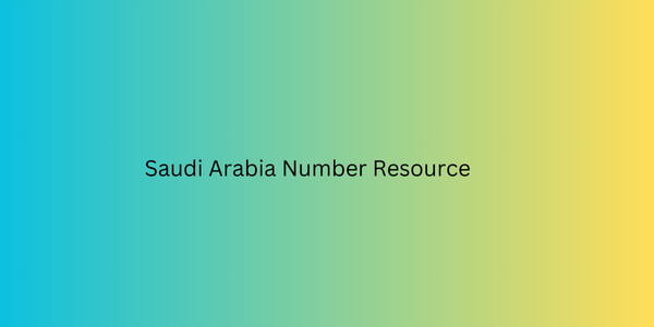 Saudi Arabia Number Resource